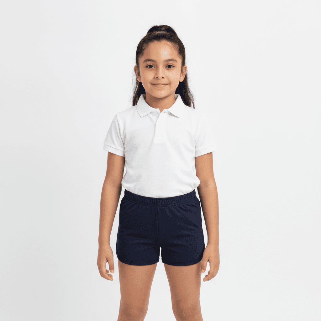 Short licra azul escolar