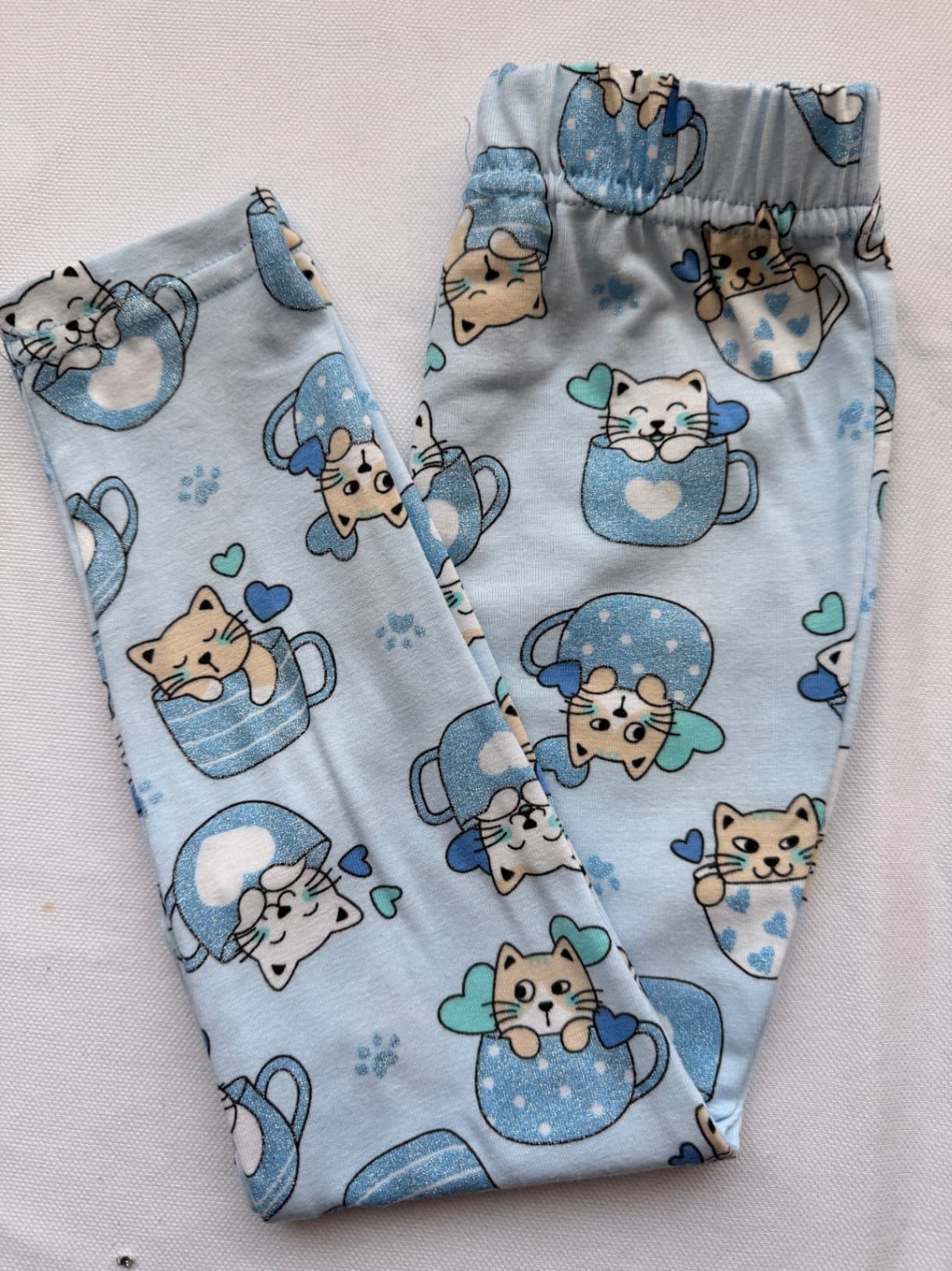 Pantalón gatito celeste