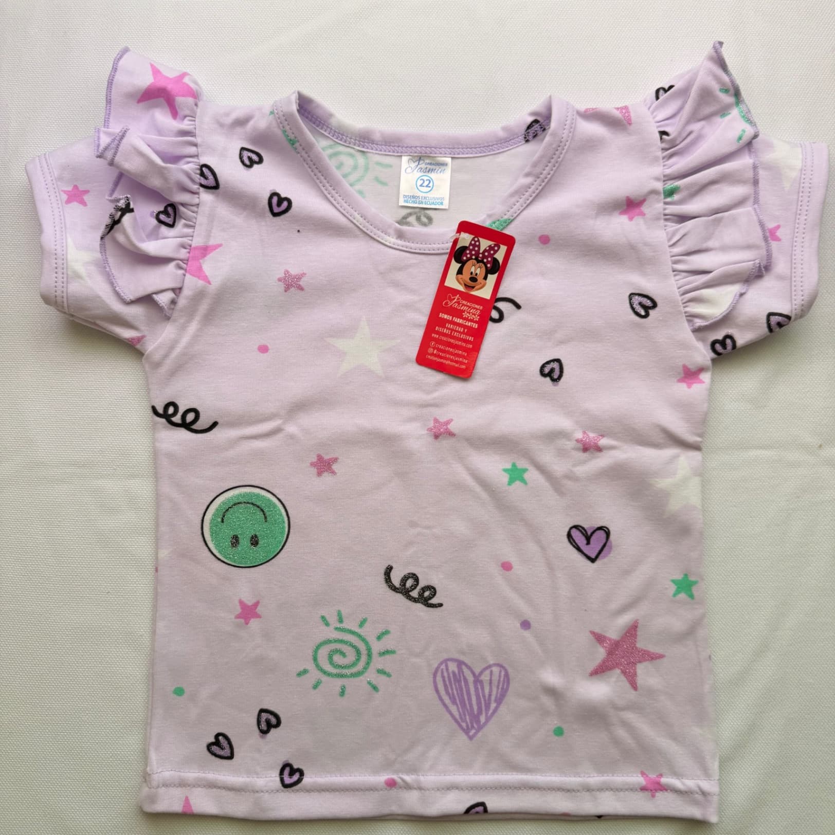 Blusa de estrellas color lila